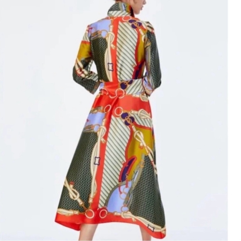 Zara blogger favorite ❤️ Multicolor Long Sleeve Dress